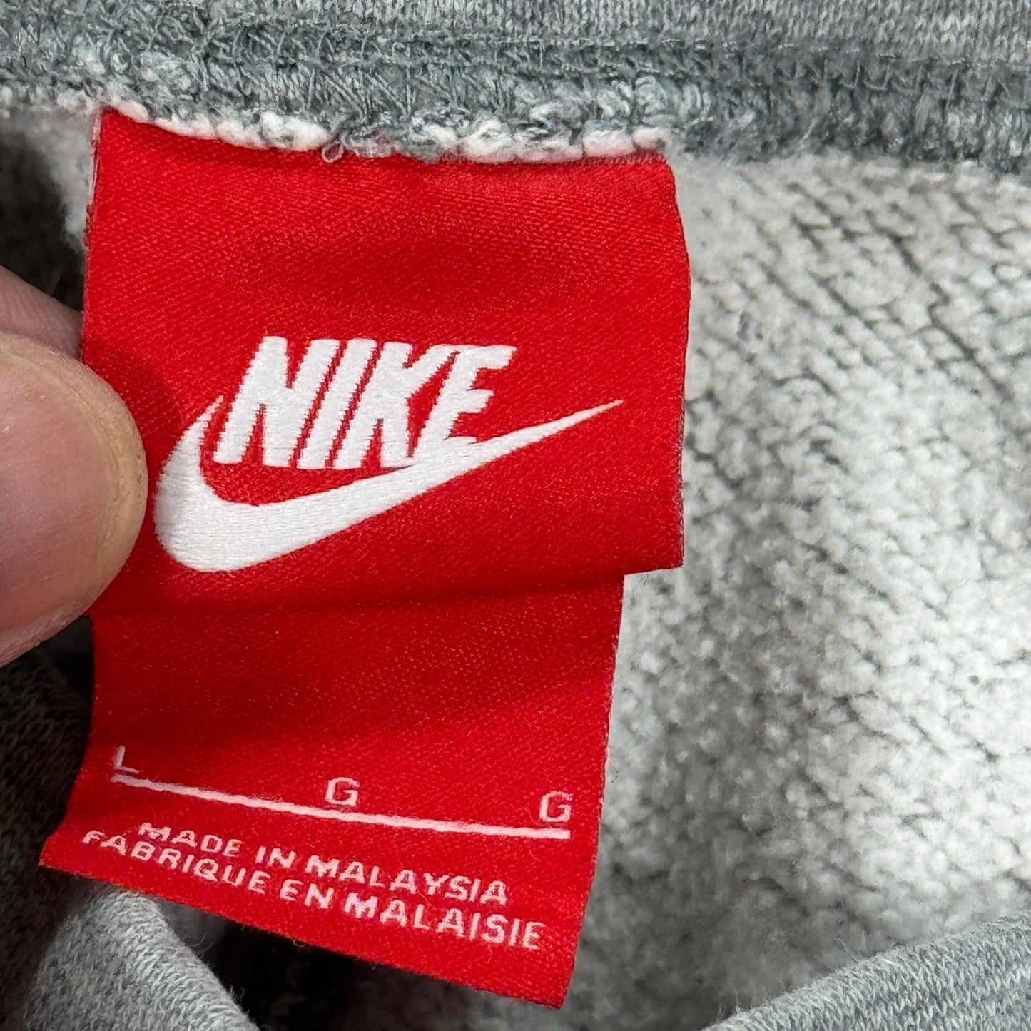 Vintage Nike Sportswear Club Fleece Sweatpants mens Large Gray Wide Leg Joggers