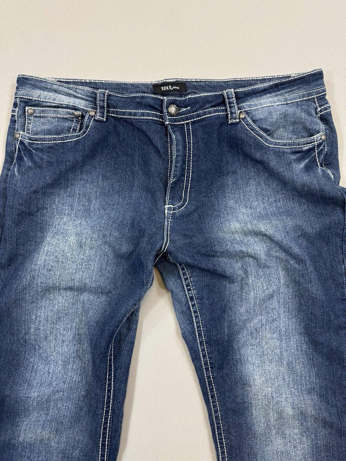 Suko Jeans Bootcut Womens Size 10 Blue Denim Pants Straight Leg Relaxed Fit