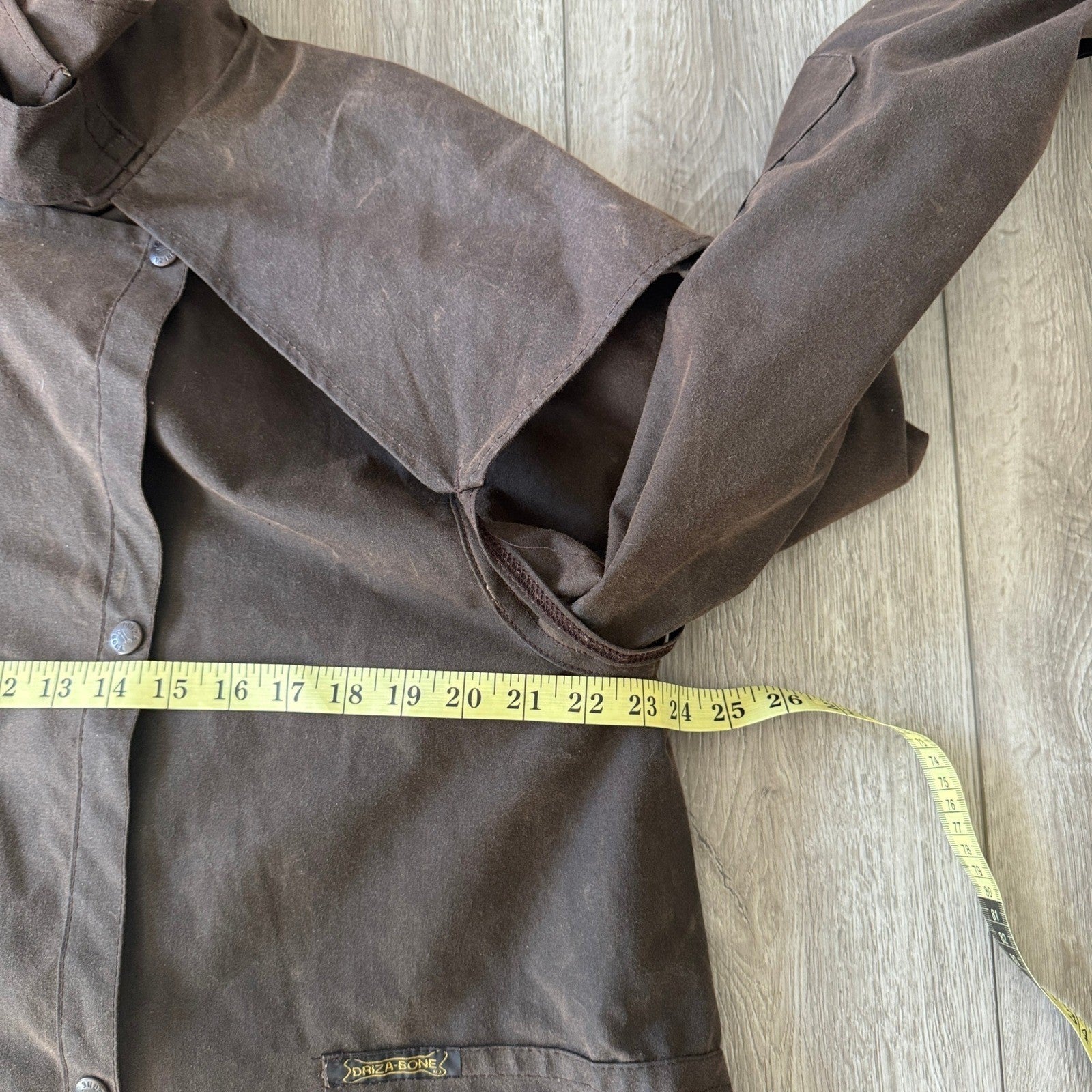 Vintage Driza-Bone Riding Coat Oilskin Australian mens Large Brown Waxed Cotton