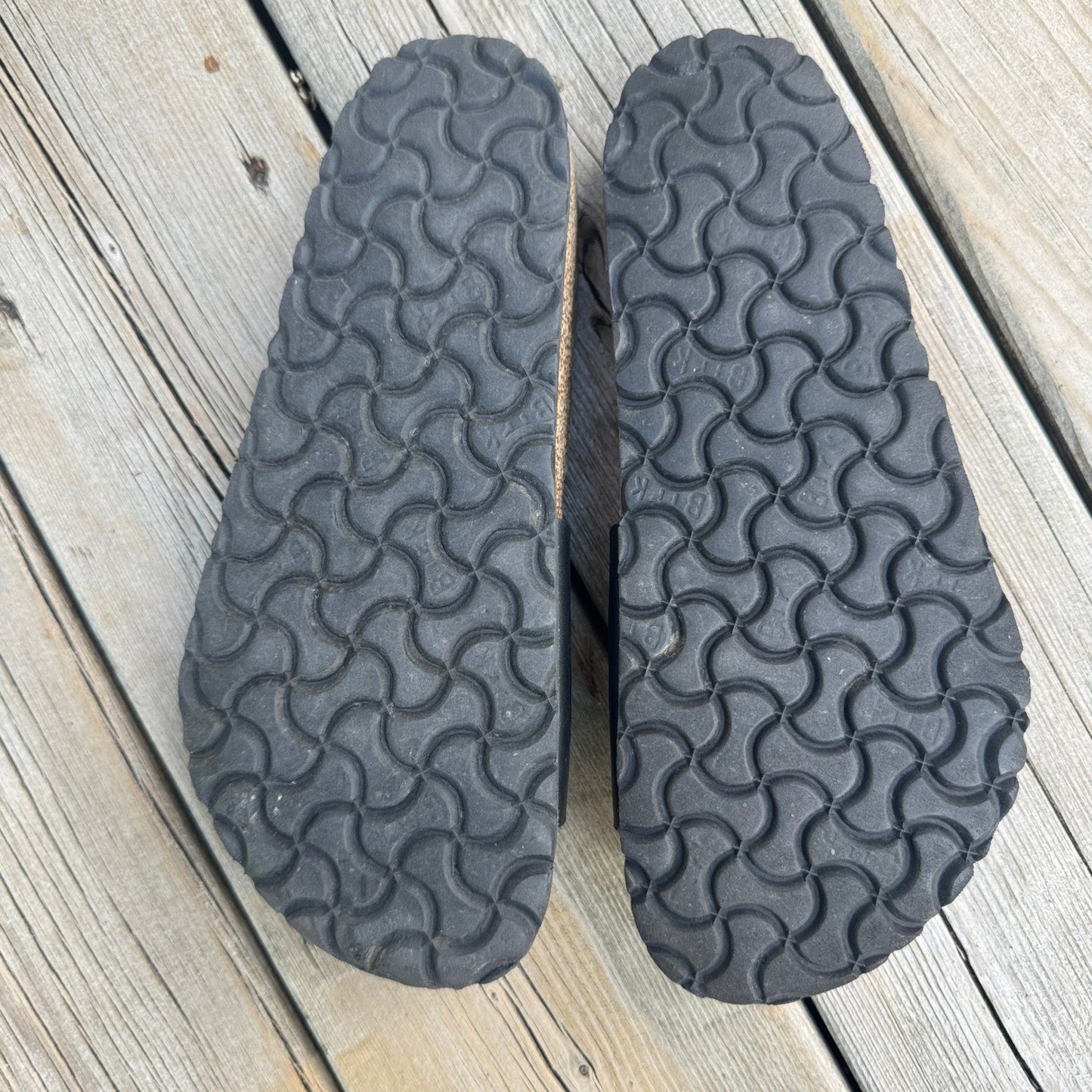 Birkenstock US 8 Madrid One Strap Black Slip On Slides Sandals Womens 36