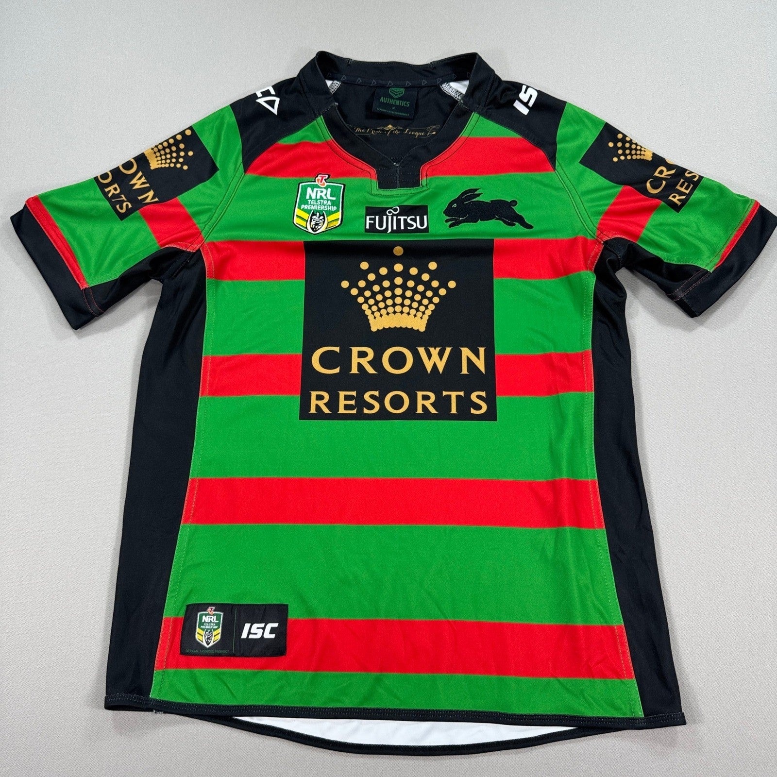 South Sydney Rabbitohs Home Jersey Mens Medium 2015 NRL ISC Rugby League VGC