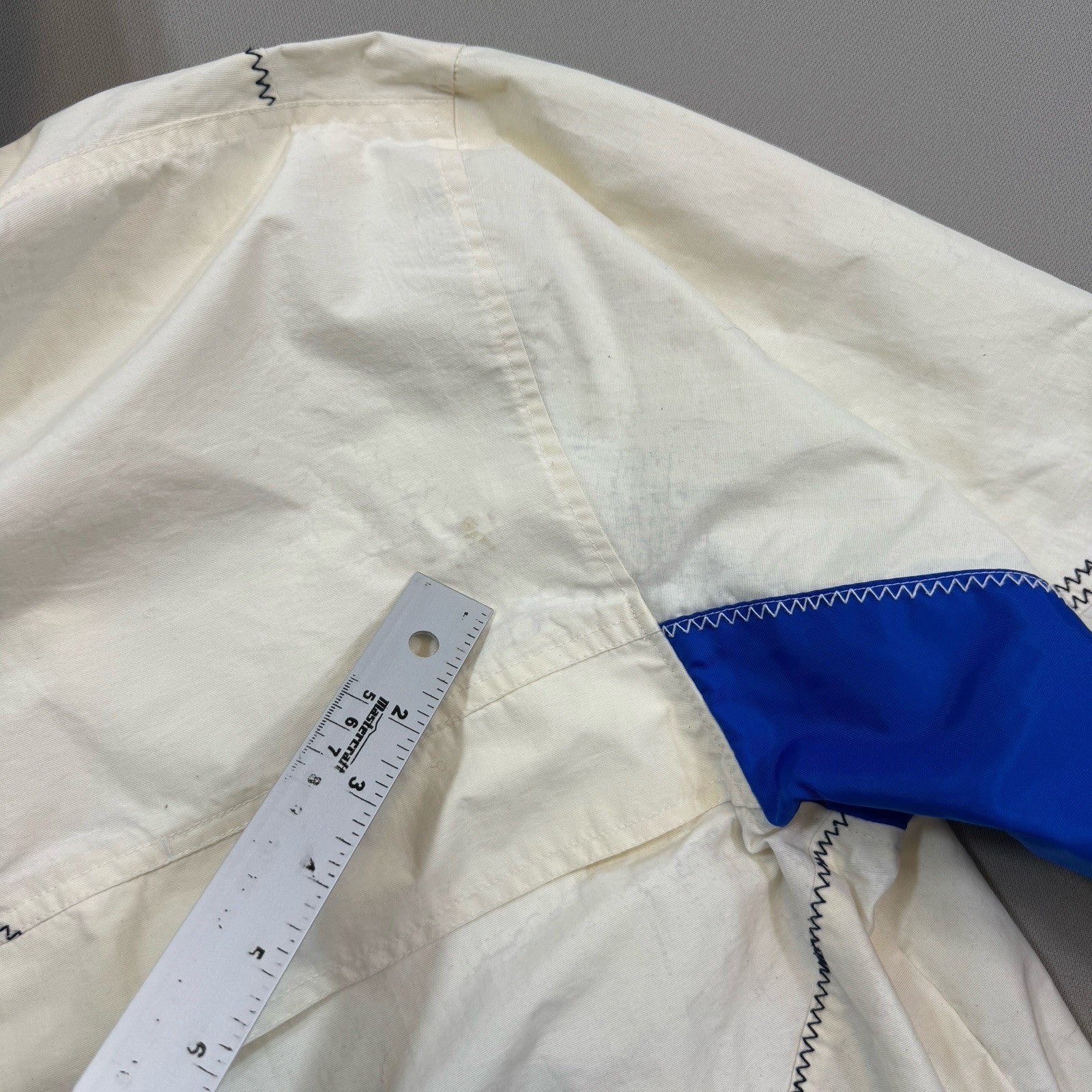 Vintage 90s Tommy Hilfiger Sailing Gear Jacket mens XL White Full Zip Hoodie