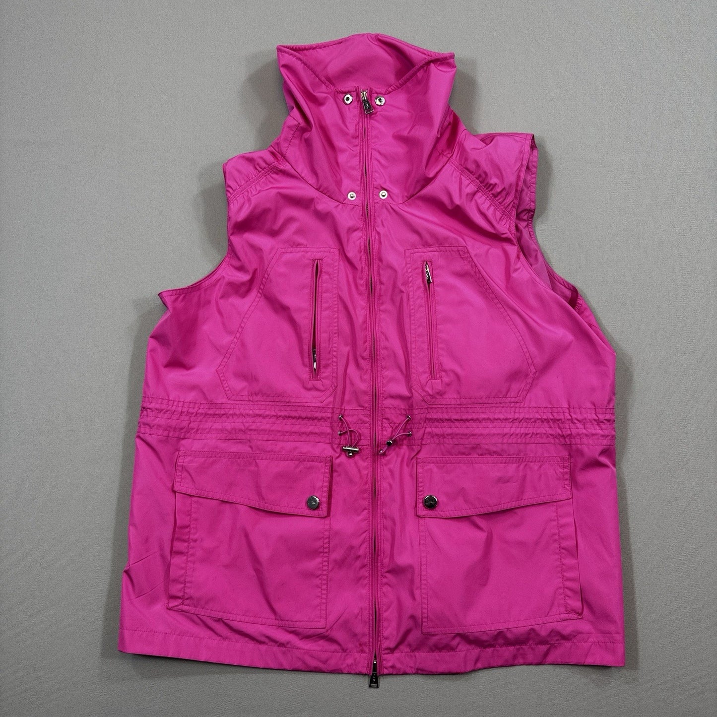 Lauren Ralph Lauren Womens 2XL Hot Pink Zip Up Vest Sleeveless Activerwear