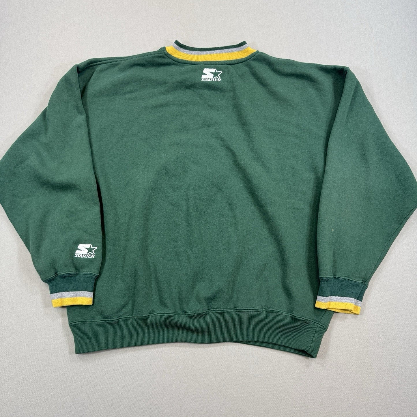 Vintage Starter Sweatshirt Green Bay Packers mens Large Green Football Pullover