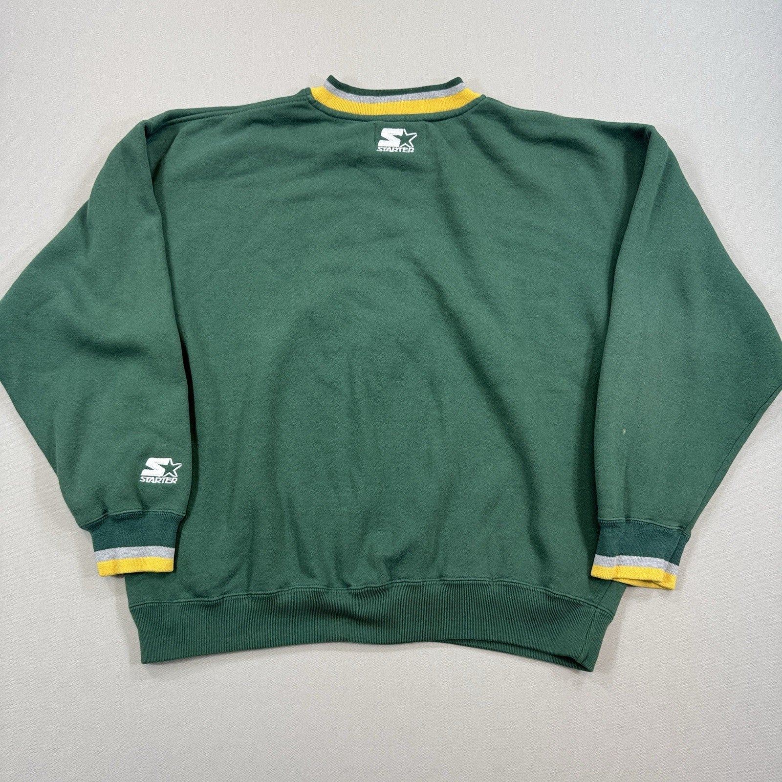 Vintage Starter Sweatshirt Green Bay Packers mens Large Green Football Pullover
