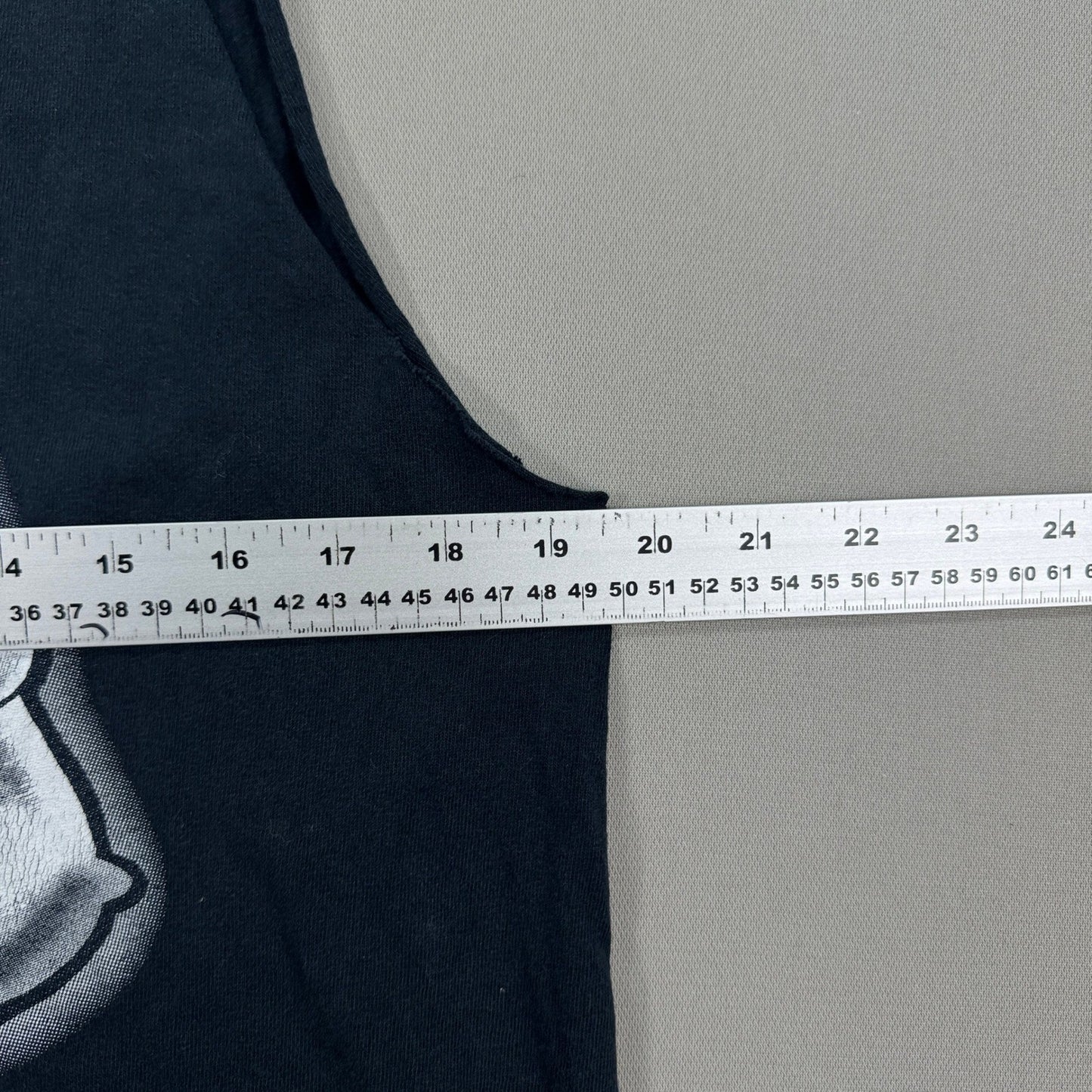 Vintage Popeye Got Spinach Shirt Cartoon Cut-Off mens Medium Black