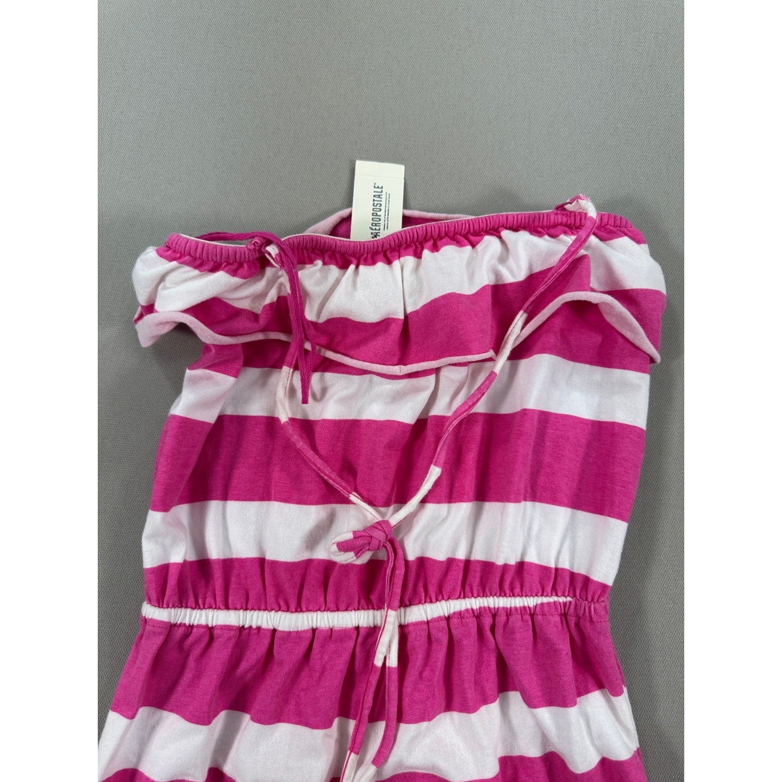 New Aeropostal With Tags Bright pink and white striped maxi dress XS