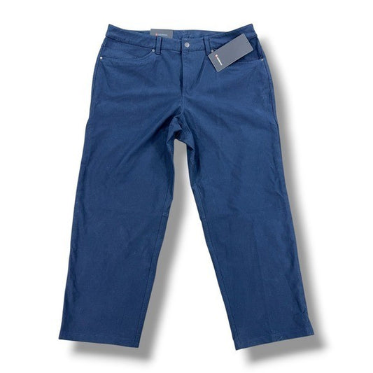 NWT Lululemon Ripstop Pants Mens Size 38 Navy Blue 5-Pocket Relaxed Fit Stretch