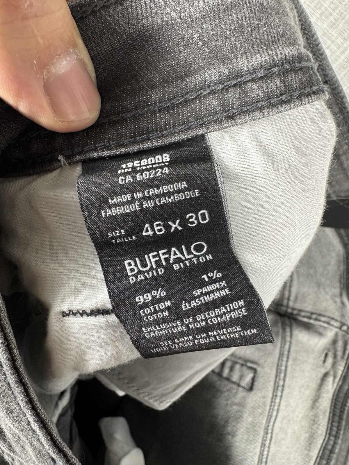 Buffalo David Bitton Jack-X Slim Straight Stretch Dark Wash Jeans New 46x30