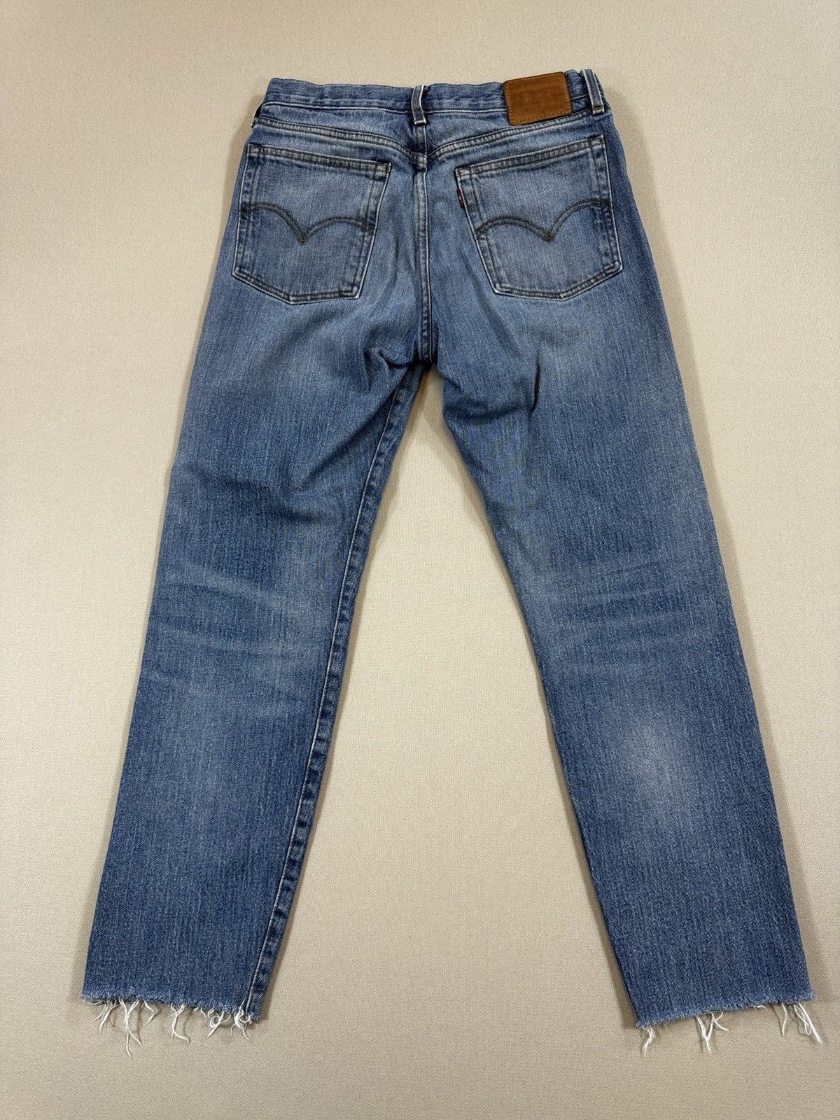 Levi's White Oak Cone Denim 501 Jeans mens 29x26 Cut Off Button Fly