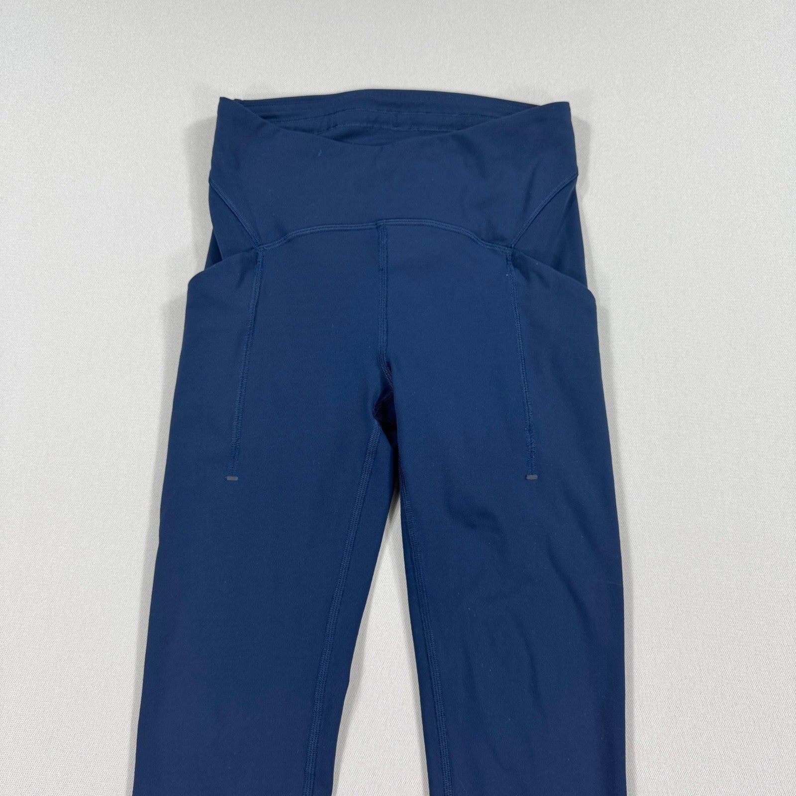 Lululemon Align High Rise Leggings Womens Size 4 Navy Blue Yoga Pants Pockets