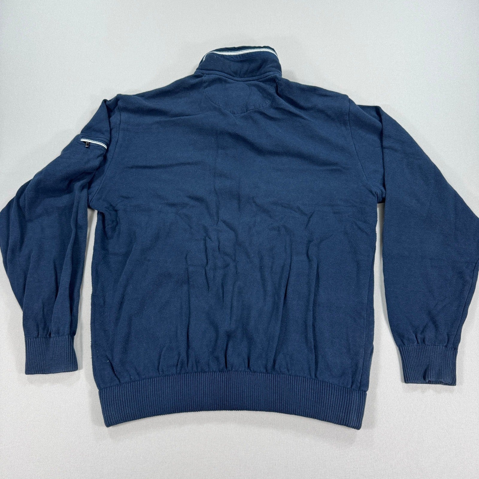 Paul & Shark Yachting Royal Club Full Zip Sweater mens 2XL Blue Made In Italy