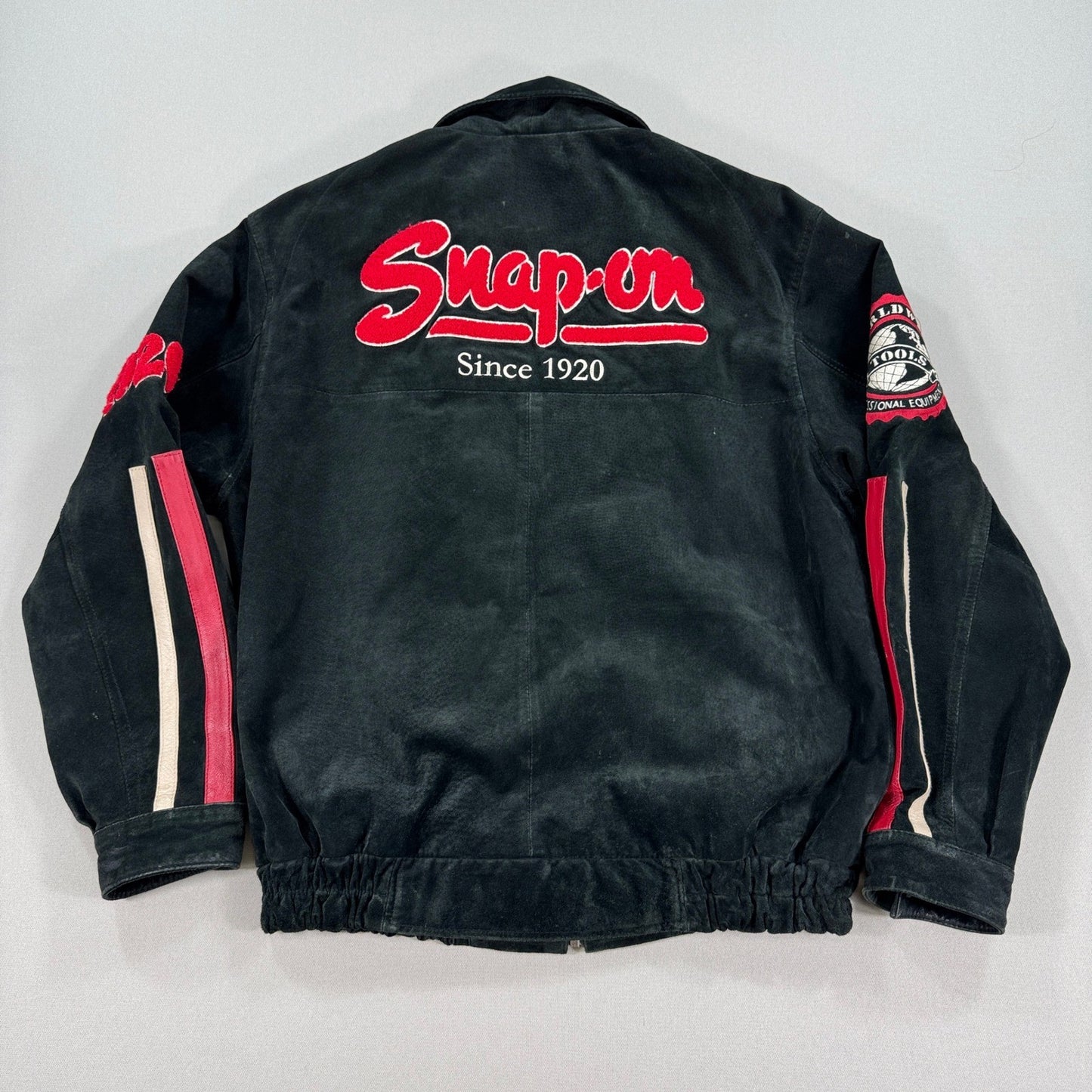 Snap On Tools Racing Jacket Black Suede Limited Edition mens Medium