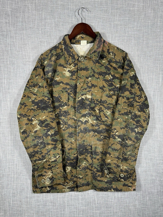 Vintage Canadian Military Digital Camo Combat Jacket Button Up Men’s Unknown Siz