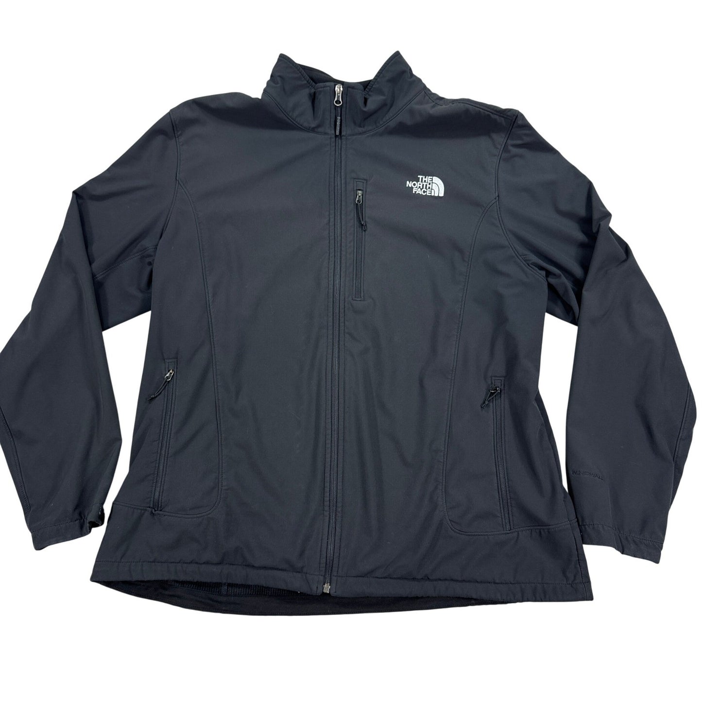 The North Face Apex Bionic Softshell Jacket mens 2XL Black Full Zip Windproof