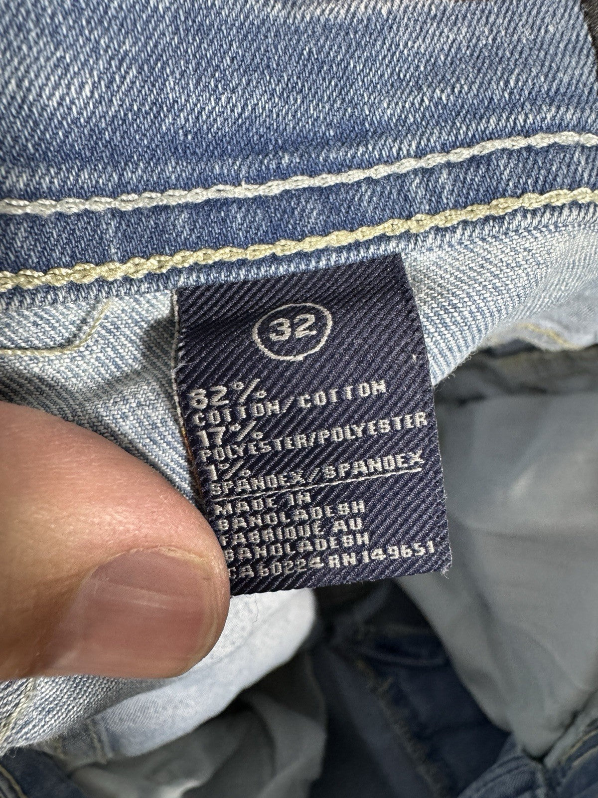 Buffalo David Bitton Evan X Blue Shorts Light Wash Mens Size 32