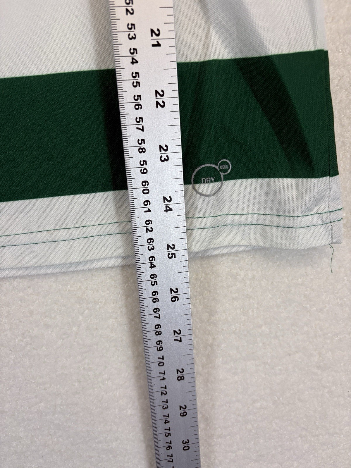 Puma Sporting Lisbon de Portugal 2013/14 White Green Stripes Jersey Mens Medium