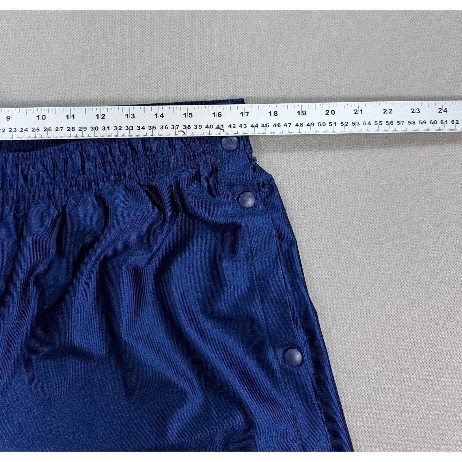 Vintage Nike Tearaway Pants mens XL Blue Track Snap Button Sides Athletic