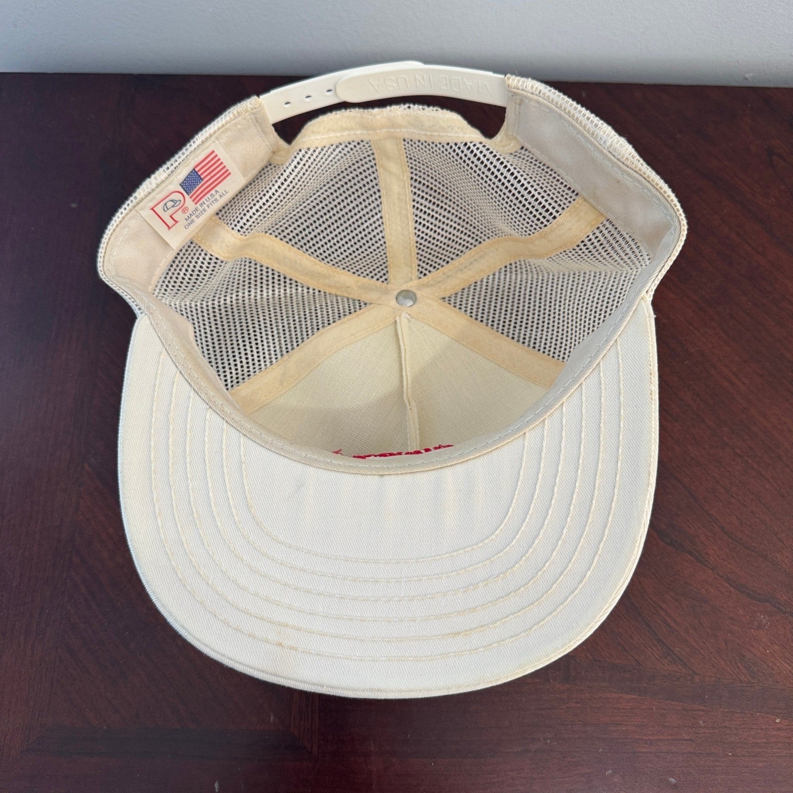 Vintage Walmart Always Fresh Mesh Distressed Grunge Made In USA Embroidered