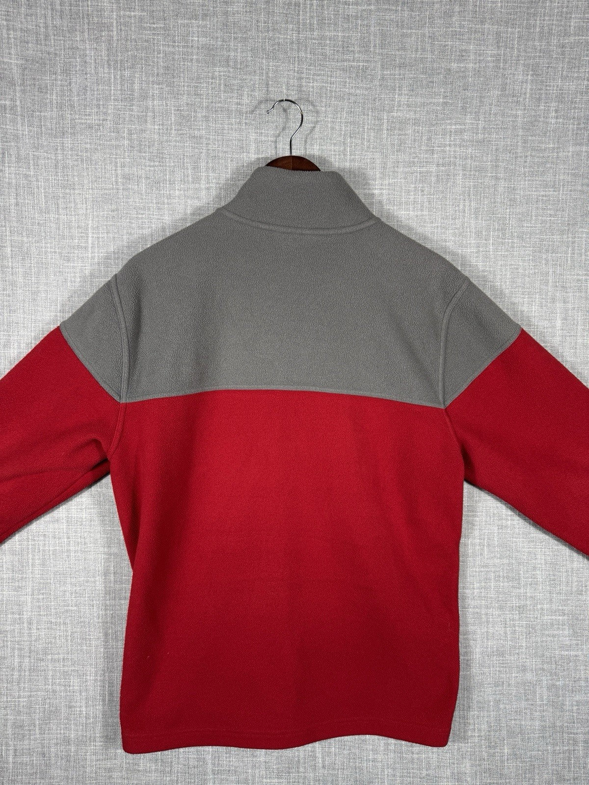 Brooks Brothers Red Two Tone Fleece Men’s Large Long Sleeve Pullover Sweater