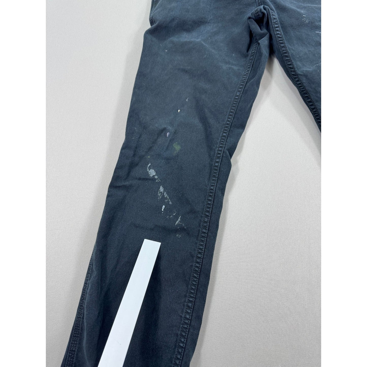 Carhartt 102291 Carpenter Pants Rugged Flex Relaxed Fit mens 31x32 Black Canvas