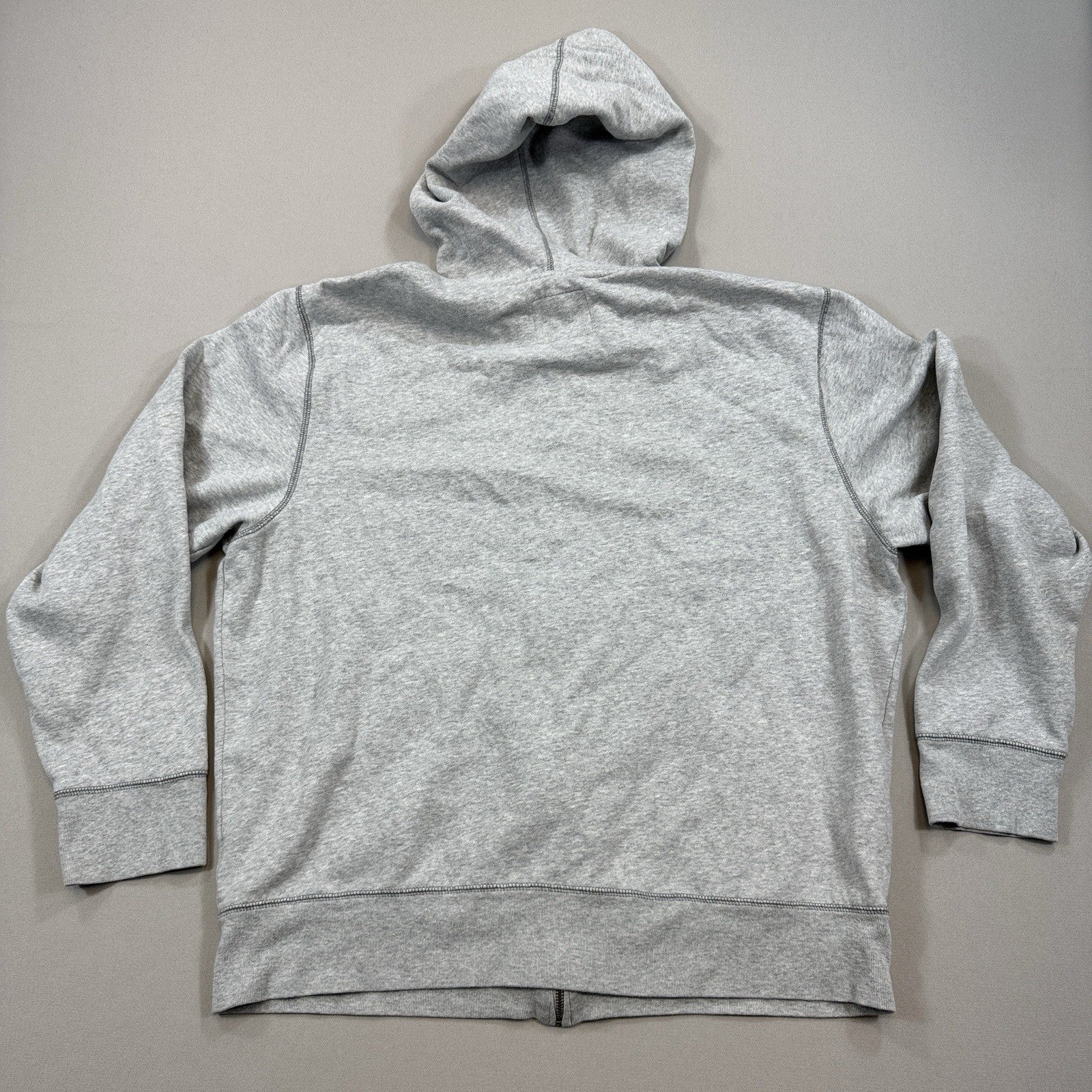 VTG Aeropostale Y2K Hoodie Jacket mens XL Gray Full Zip Fleece