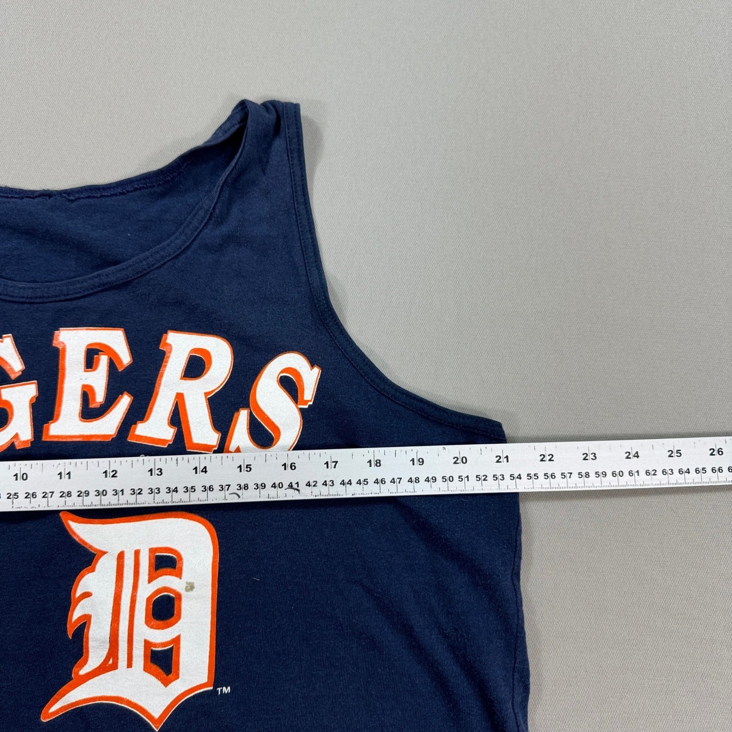 Vintage 80s Detroit Tigers Tank Top mens Large 1989 MLB Blue
