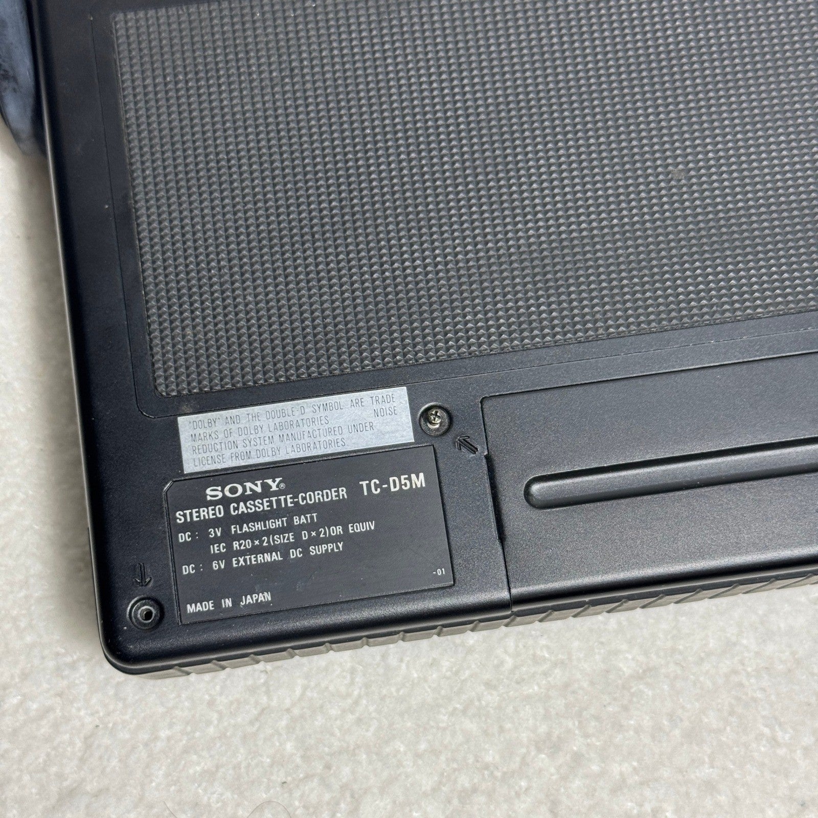 Sony TC-D5M Stereo Cassette Field Recorder Original strap For Parts