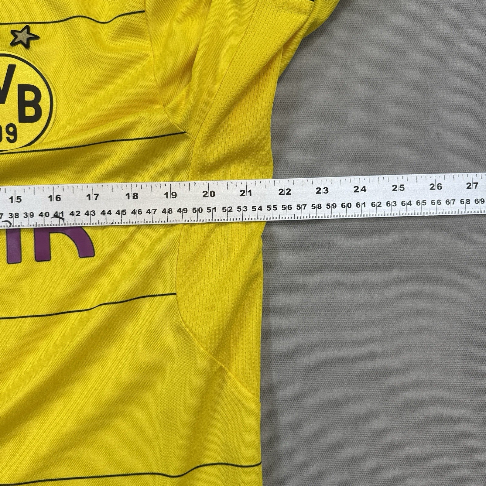 Puma Evonik Sport Jersey mens Large Yellow  Football Shirt Borussia Dortmund