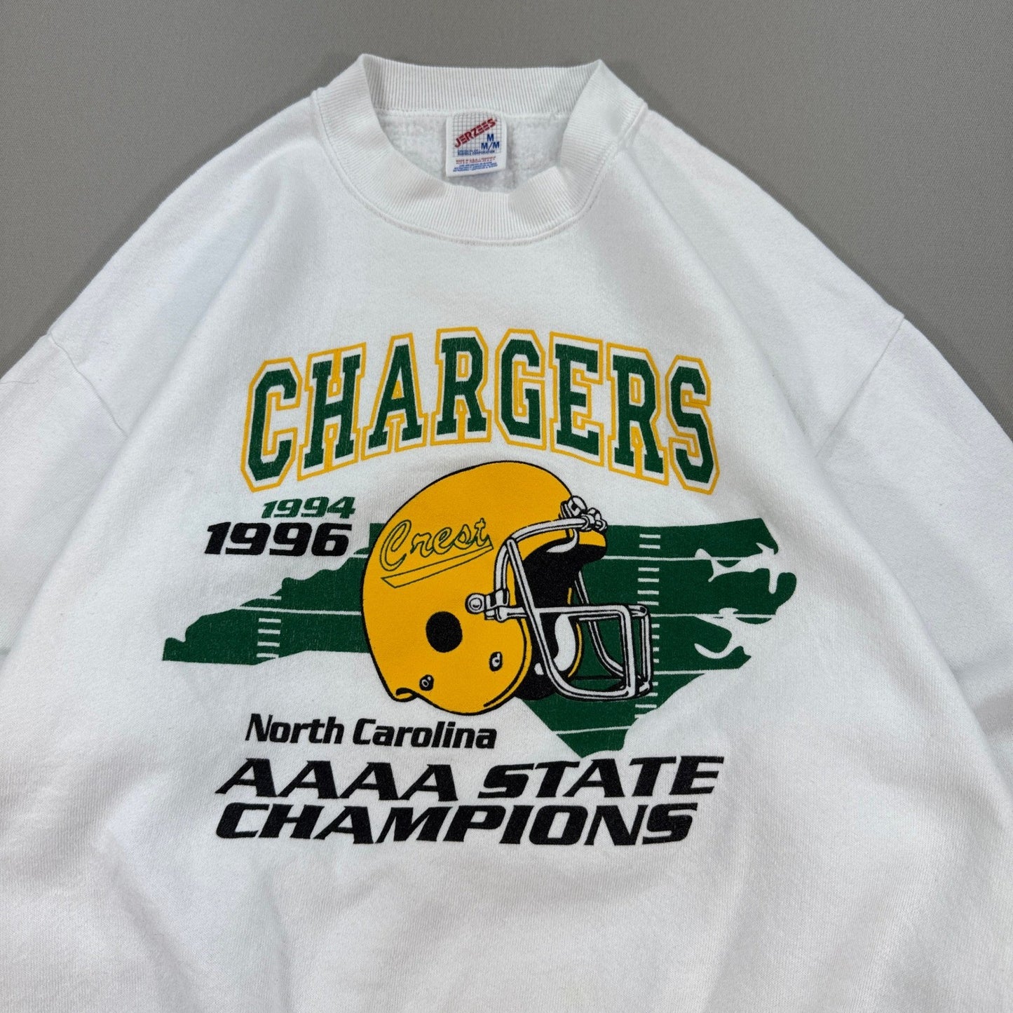 VTG Chargers Sweatshirt North Carolina State Champions mens Medium Made In USA