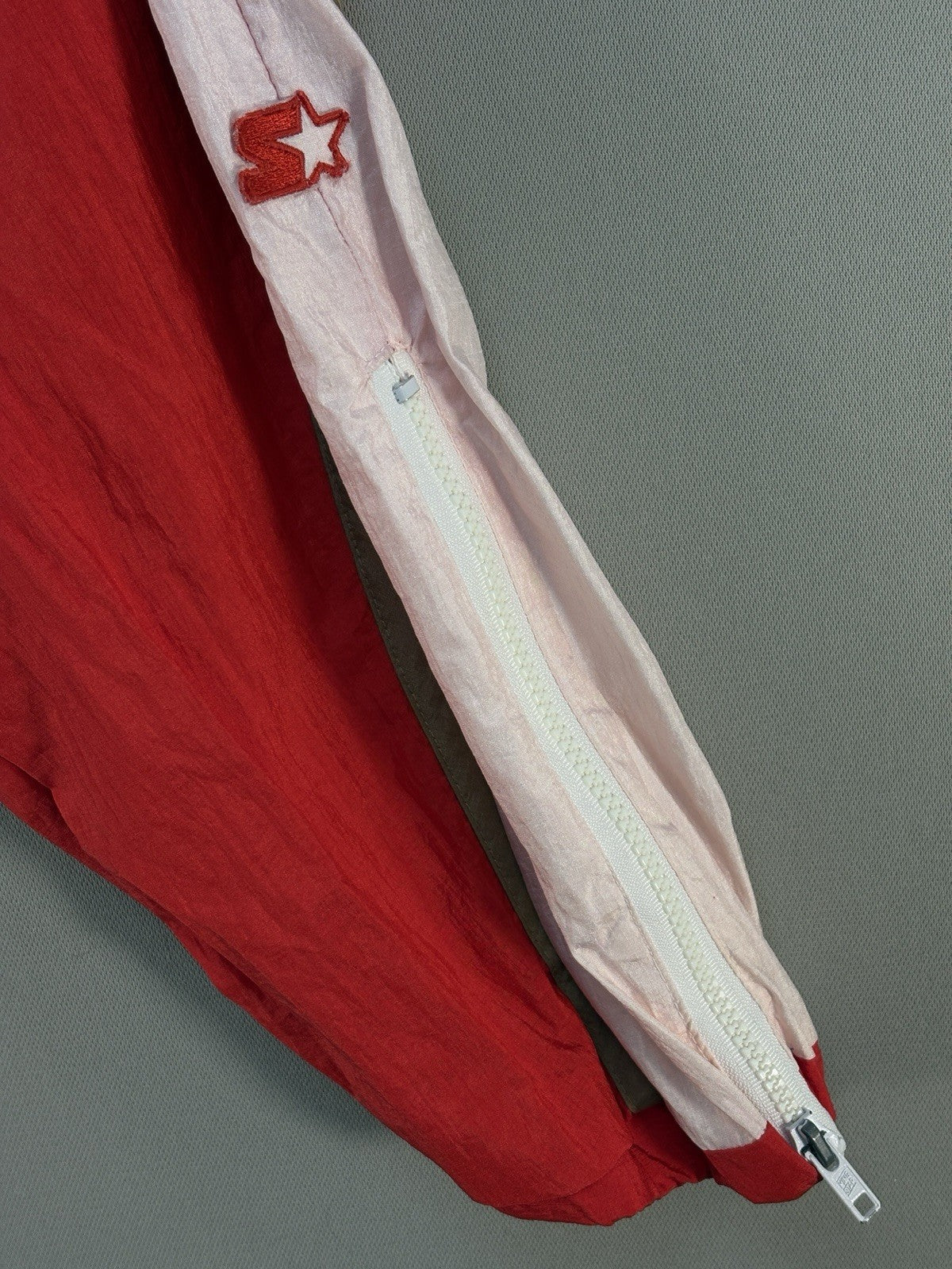 VTG 90s Starter San Francisco 49ers Red Track Pants mens XL Baggy Ankle Zip