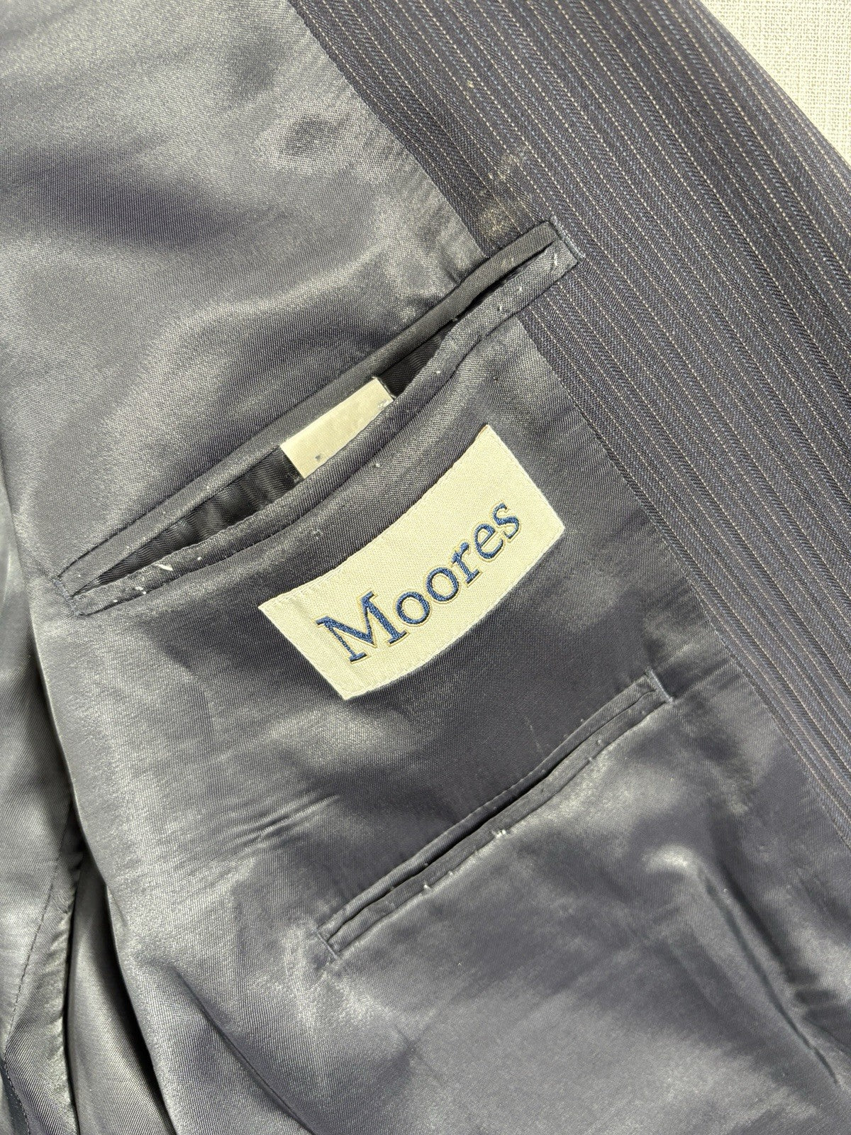 Ralph Lauren Suit Jacket Mens 46 Gray Luxury Formal Blazer Moores