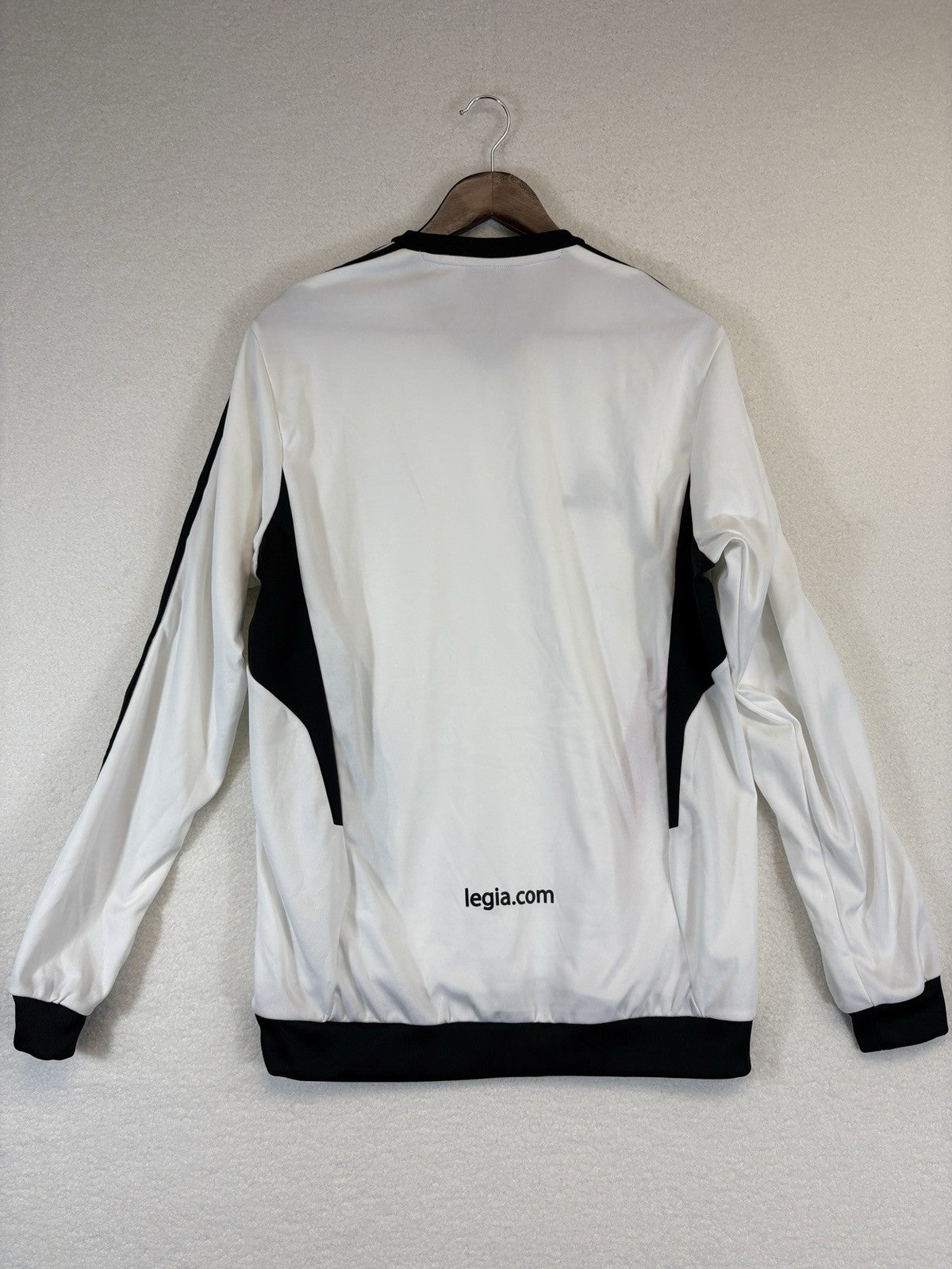 Vintage Adidas Climawarm Team Legia Warsaw Football Sweatshirt White Mens Medium