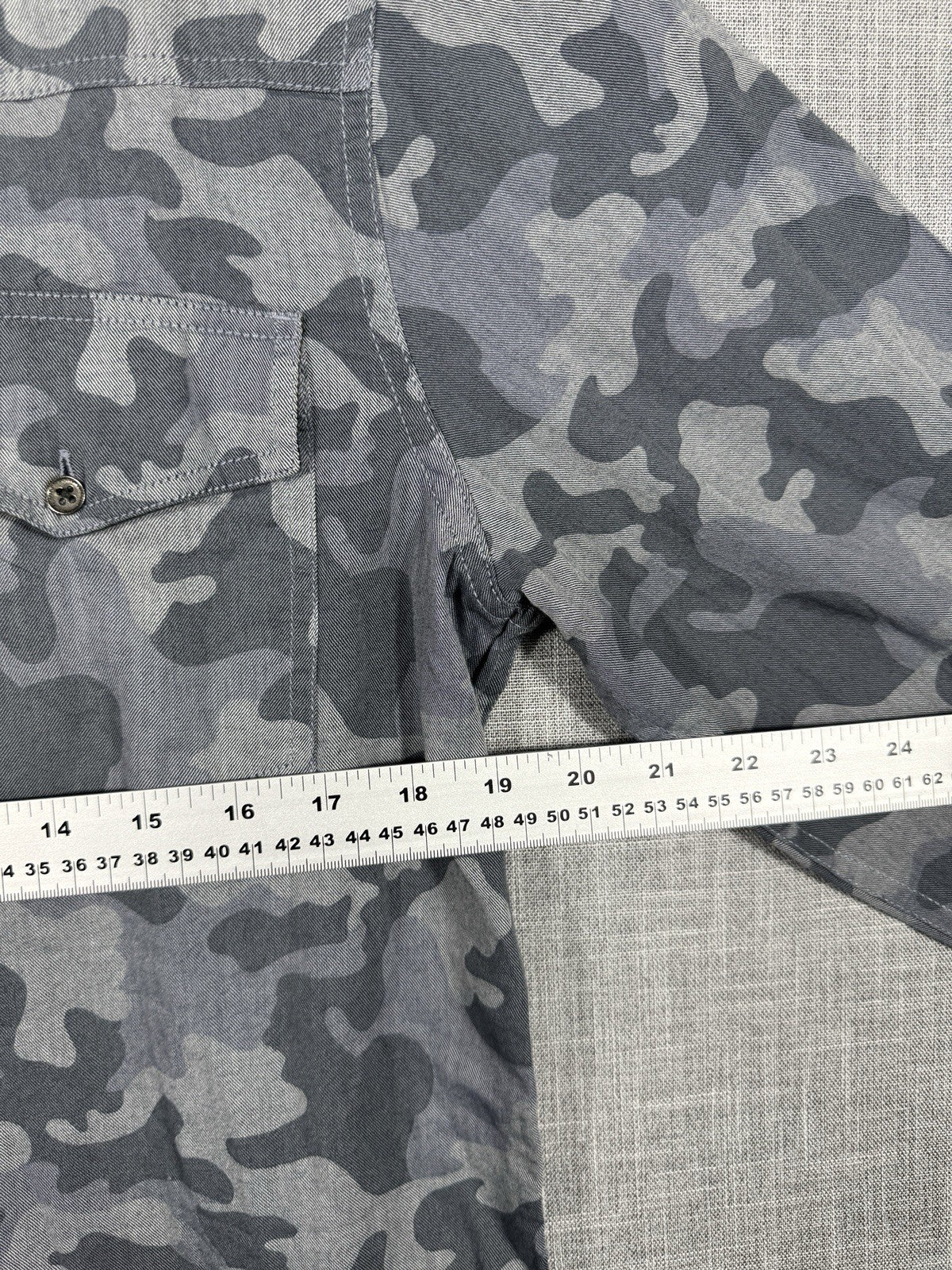 BUFFALO DAVID BITTON Camo Shirt Long Sleeve Sz Large Button Up New Msrp $99