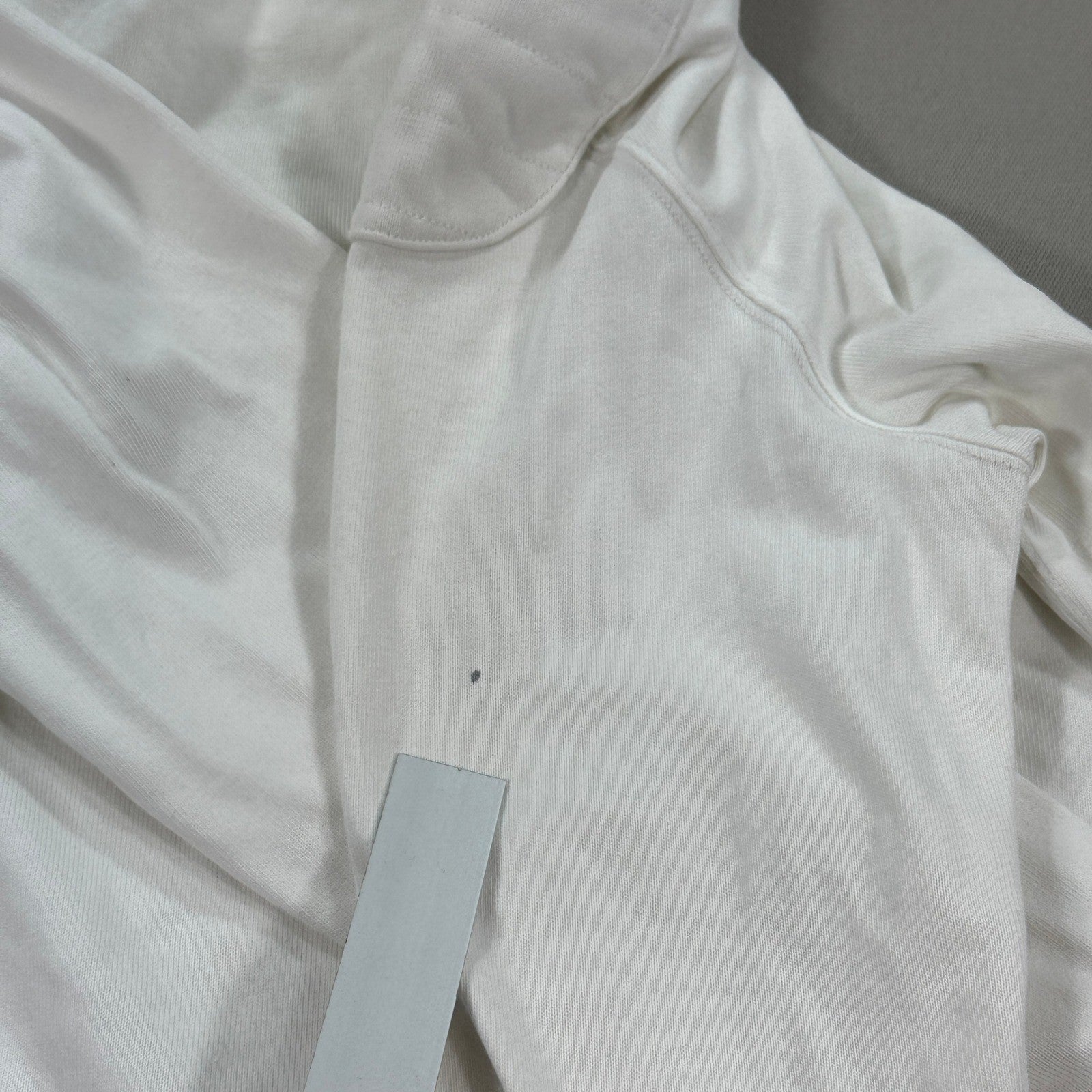 Polo Ralph Lauren Rugby Shirt Mens M White Long Sleeve Custom Fit Sleeve Patches