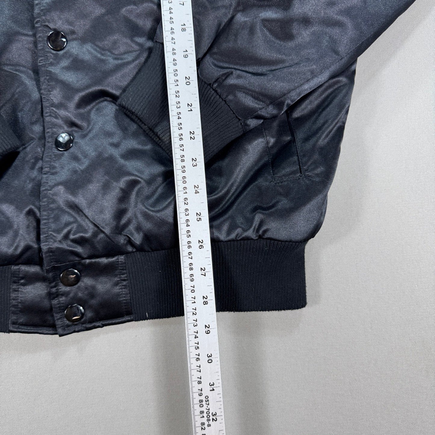 Vintage Starter Miami Heat Jacket Bomber NBA mens Large Black Red Lining