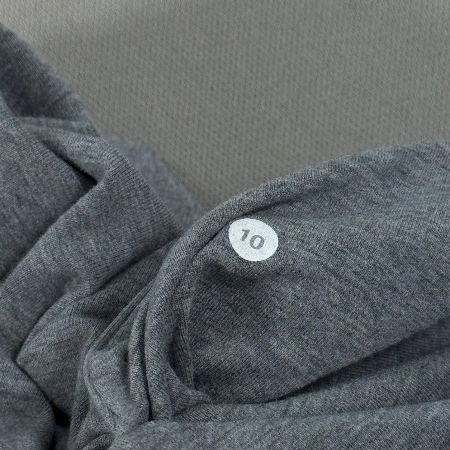 Lululemon Athletica Asymmetrical Zip Up Jacket Womens Size 10 Heathered Gray