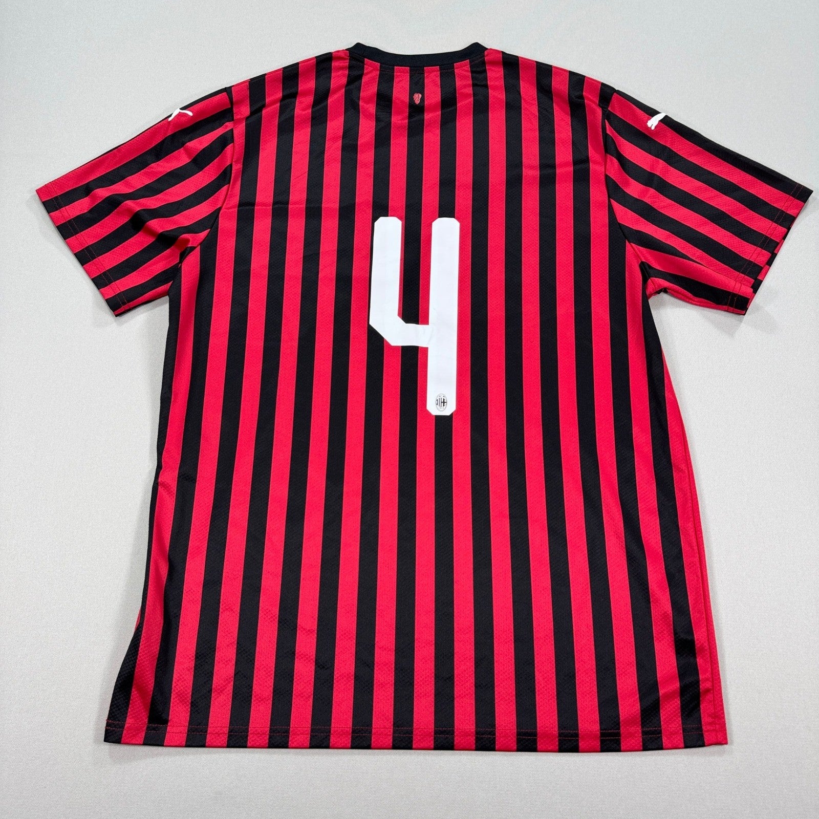 AC Milan Puma Fly Emirates Soccer Jersey mens 3XL Striped Football Home Shirt