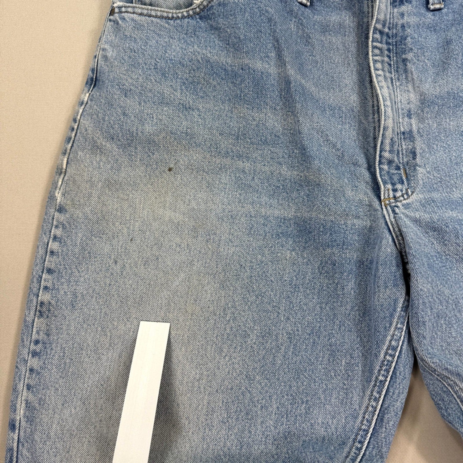 Carhartt Jeans Baggy Fit mens 40x31 Blue Denim Work Pants Grunge Distressed