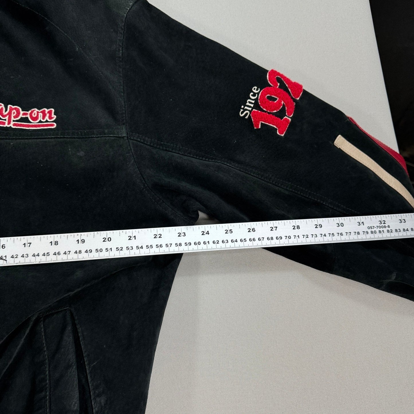 Snap On Tools Racing Jacket Black Suede Limited Edition mens Medium