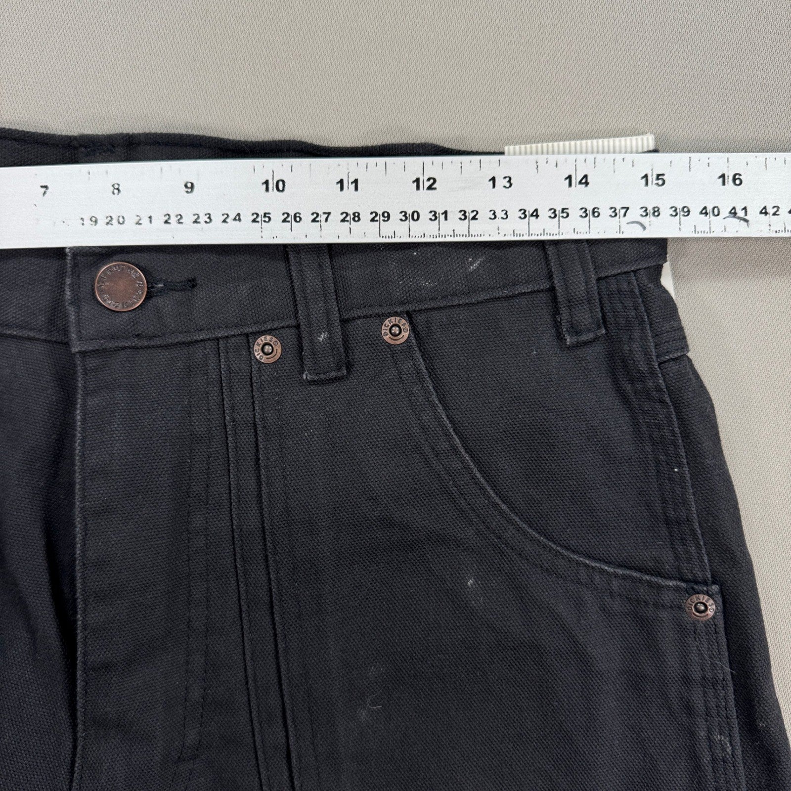 NWT Dickies Logger Pants Relaxed Fit Double Knee Men's 30x30 Black Straight Leg