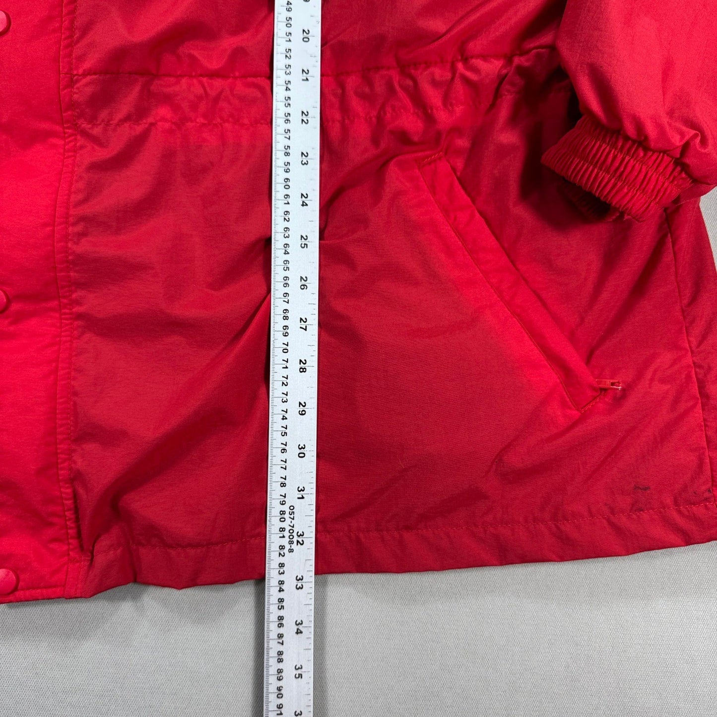 VTG Nike Canada Olympic Team Windbreaker Jacket Mens 2XL Red Black Full Zip Snap