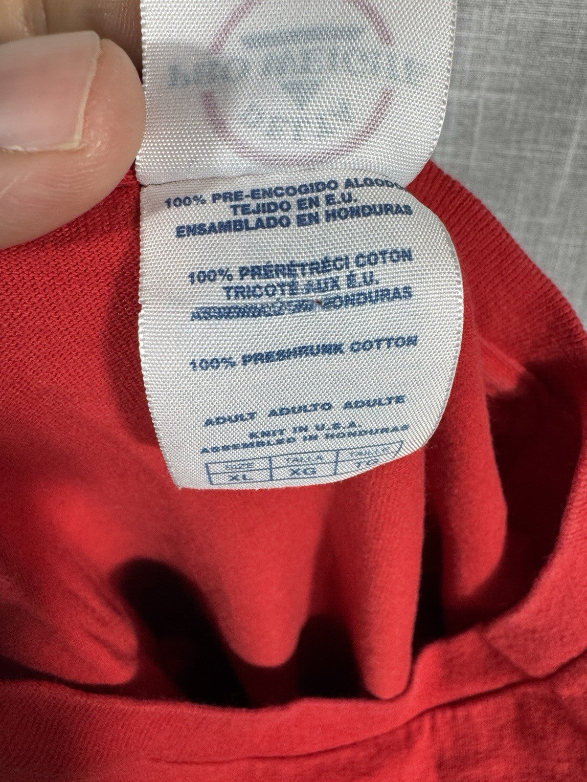 Vintage Haile Selassie Rasta Reggae Rap Tee Big Logo Shirt Red T Shirt XL