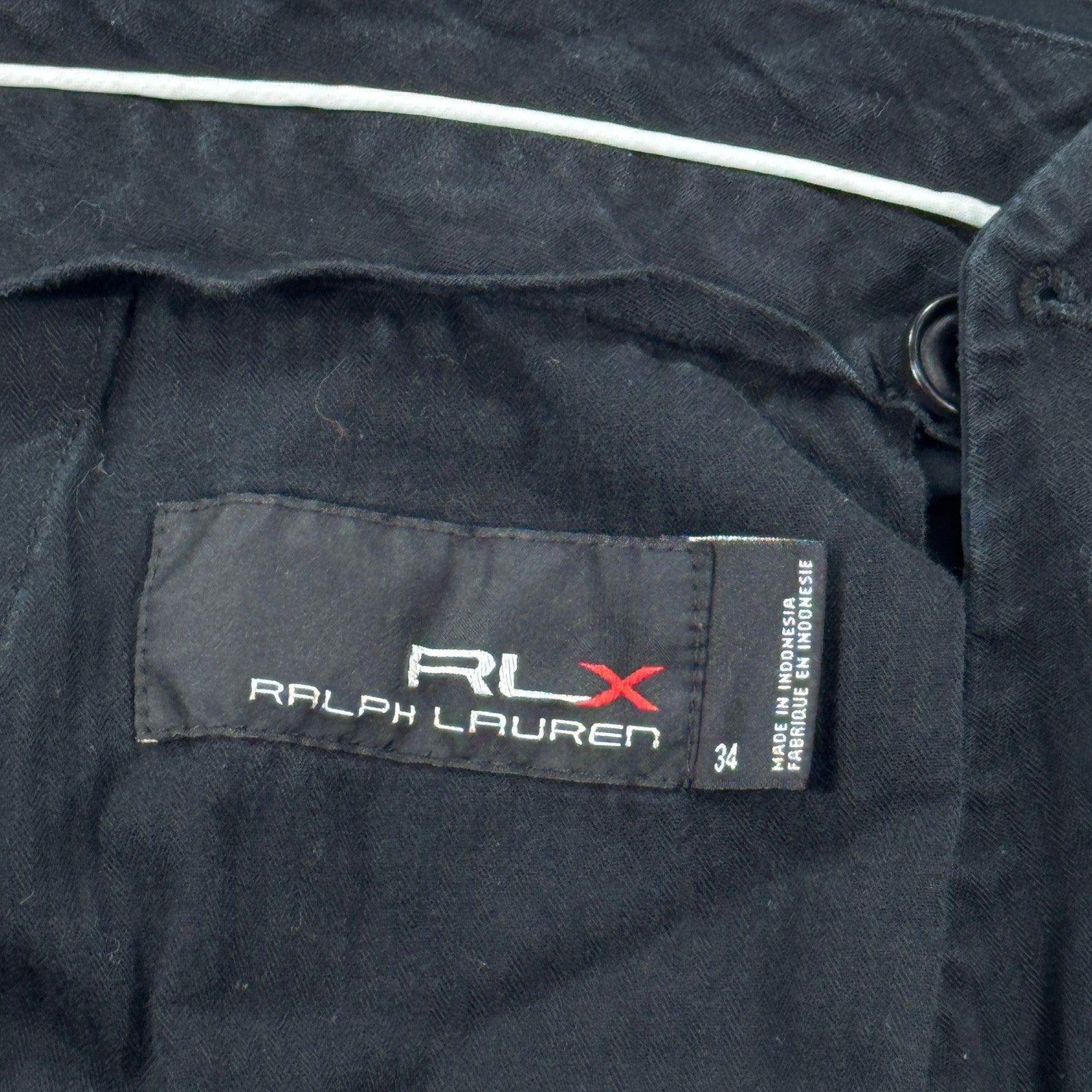RLX Ralph Lauren Tailored Fit Golf Shorts mens Size 34 Black Flat Front Classic