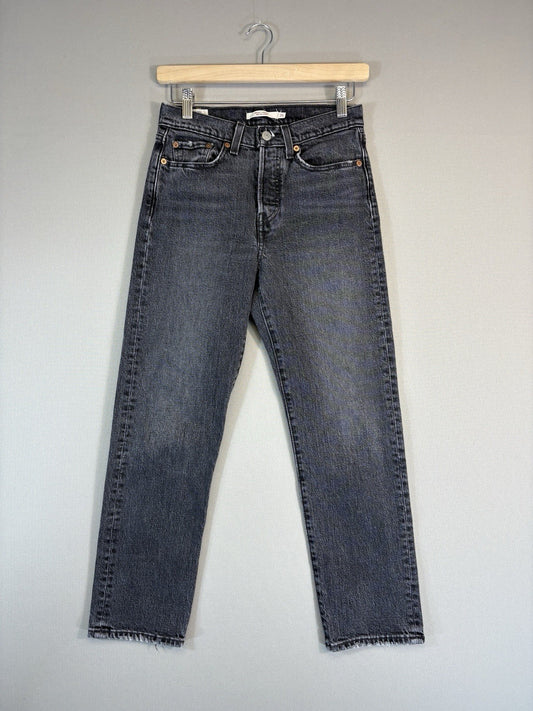 Levi’s Premium Big E Wedgie Straight Red Tab Jeans Womens 25x26 Button Fly