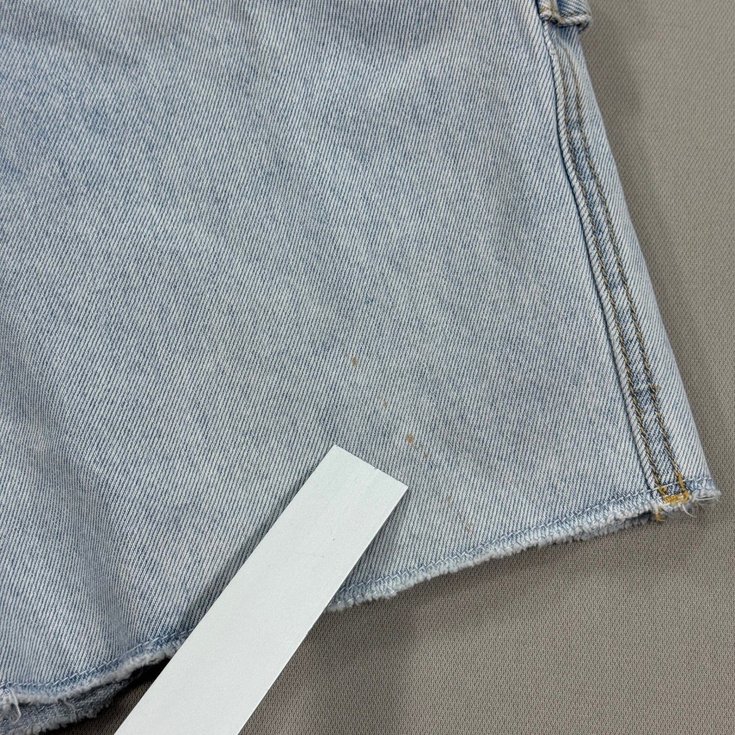 Guess Originals Carpenter Jean Shorts mens Sz 29 Denim Raw Hem Light Wash Baggy