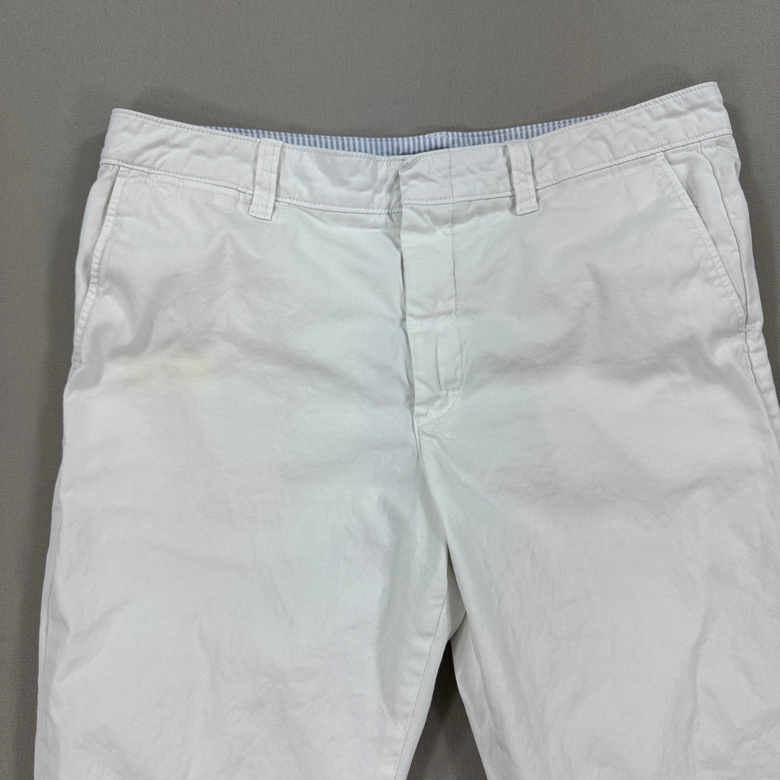 Polo Ralph Lauren Chino Pants Women's 12 White Straight Leg Casual Flat Front