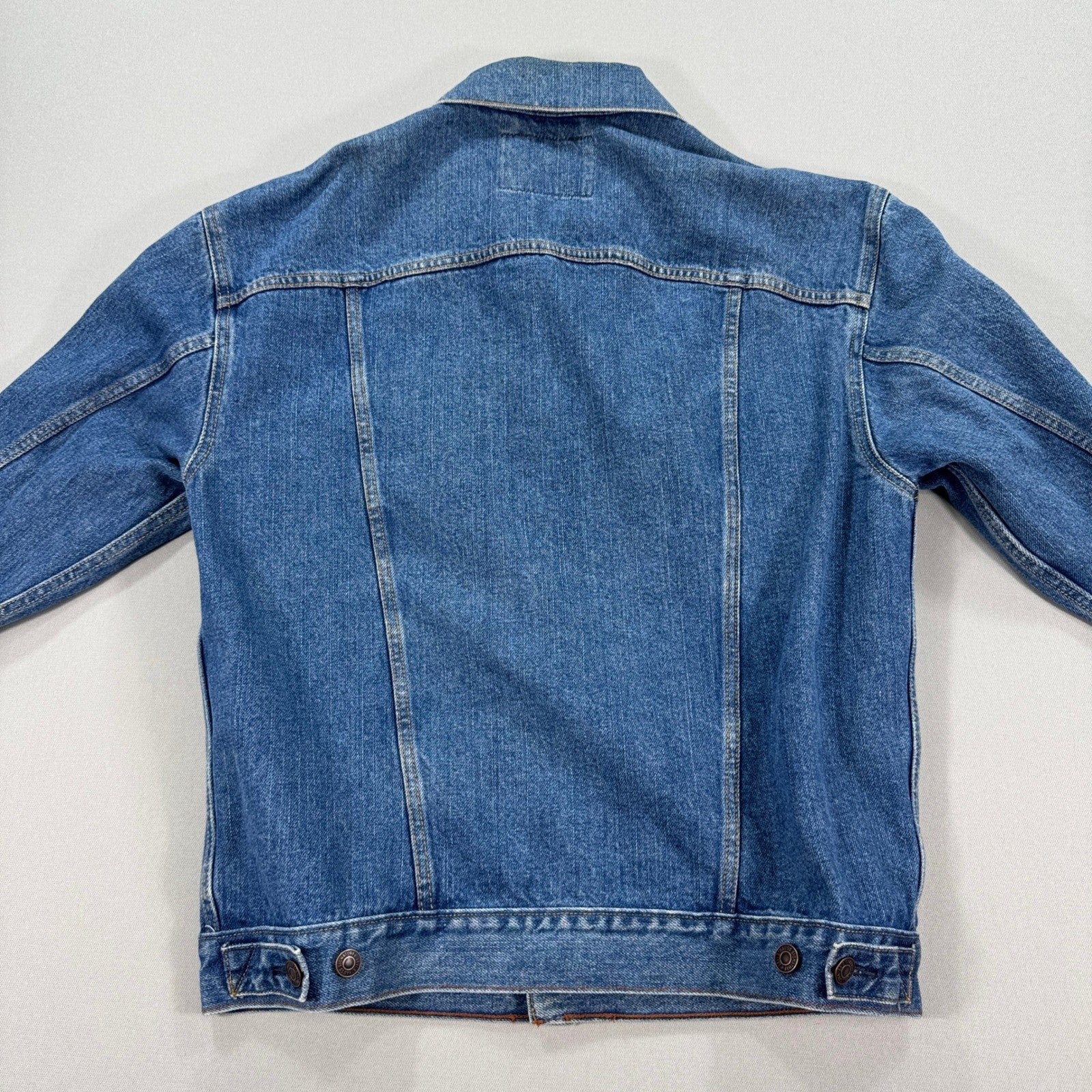 Levi Strauss Signature Trucker Jean Jacket mens Medium Blue Denim Classic Fit