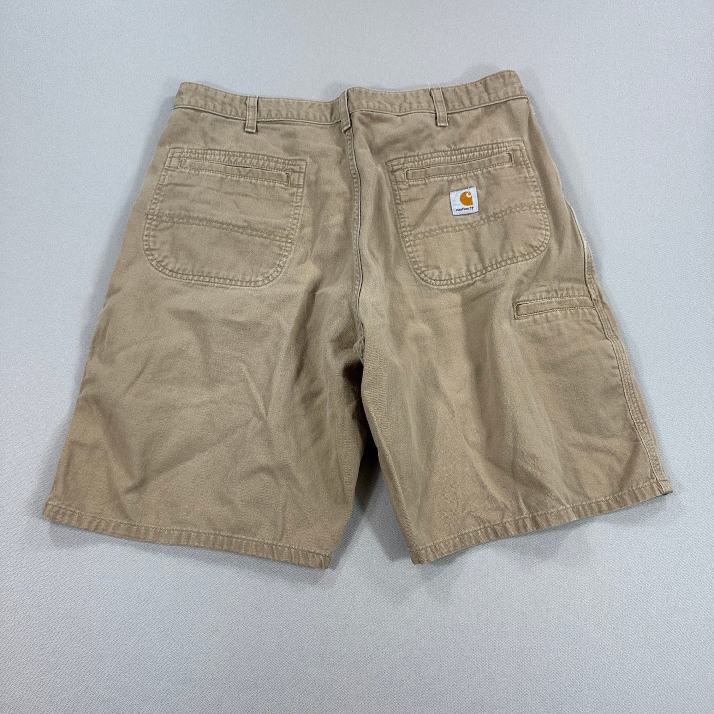 Carhartt B283 Carpenter Shorts Mens Size 36 Brown Canvas Duck Original Fit Heavy