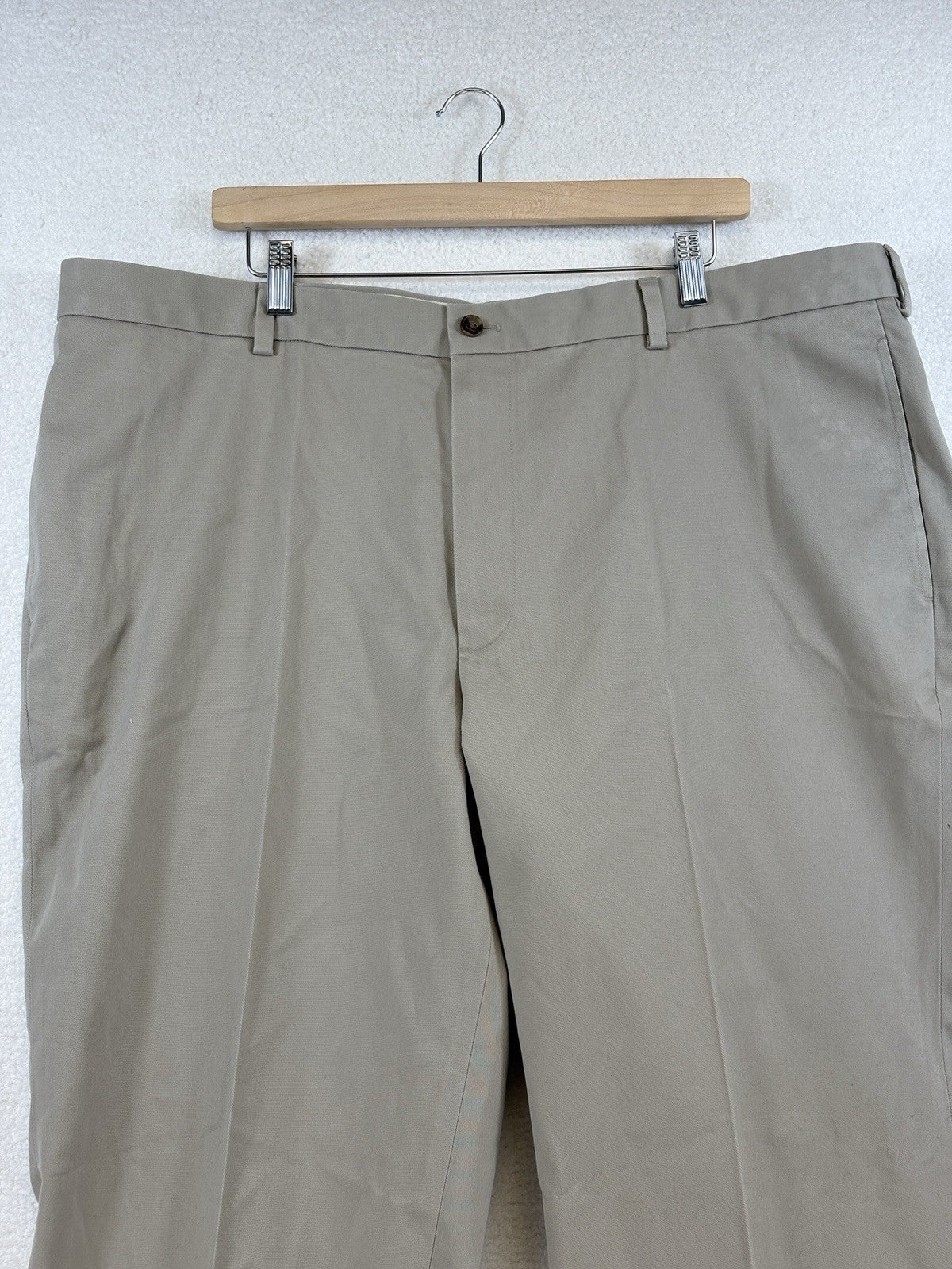Brooks Brothers Chino Pants Mens 44x30 Beige Advantage Clark Fit NEW